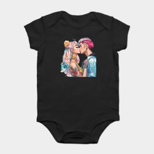 Kiss Anime Baby Bodysuit
